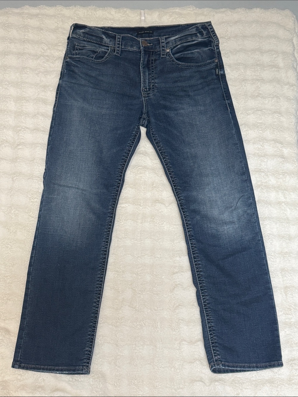 Mens Silver Eddie Jeans 32x30